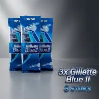 Gillette Voordeelverpakking van 3 x Blue II wegwerp scheermesjes 5st.
