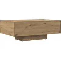 vidaXL Salontafel 85x55x31 cm bewerkt hout artisanaal eikenkleurig