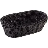 Multi Buffetmand ovaal profi line - 19x12xh6 cm - Zwart - Set van 2 stuks