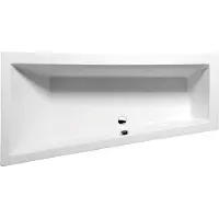 Hak Handelsagentur Koch Andra L Asymmetrisch bad 170x90x45cm, wit