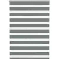 vidaXL Dubbele rolgordijn, donkergrijs, 105x150 cm, stofbreedte 100,9 cm, polyester