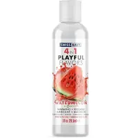 Swiss Navy - 4 in 1 Playful Flavors - Likbaar en Verwarmend Glijmiddel en Massage - Watermeloen