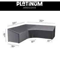 AeroCover Loungesethoes Anthracite L Trapeze (255 x 255 x 65/90 cm)
