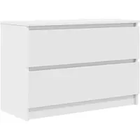 vidaXL Tv-meubel 80x35x54 cm spaanplaat wit