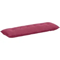 Syfax Rugkussen Wijnrood 160 x 50 x 19 cm Katoen Stof