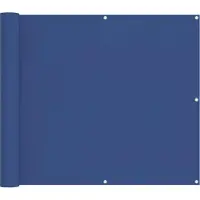 vidaXL Balkonscherm 100 x 400 cm Oxford Stof Rechthoekig Blauw