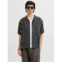 Jack & Jones Overhemd 'JJEJeff' zwart / wit