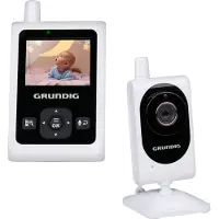 Grundig Video Babyfoon met Camera - Baby Monitor met 2-inch Kleurenscherm - Babyphone met Nachtzicht, Temperatuurweergave en Terugspreekfunctie - Wit