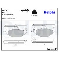 Delphi Remblokset LP1252, achter