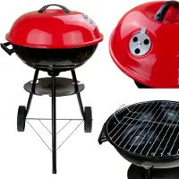 Garden Line SENTE houtskoolgrill voor de tuin, zwart