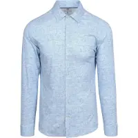 Desoto Overhemd Monochrome Blauw | Lichtblauw | Maat 3XL