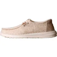 HeyDude Wendy Stretch Jersey Textiel Dames Oatmeal Loafers