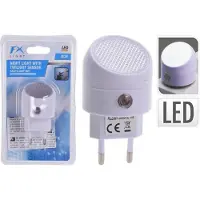 FX Light Uitstekende elektrische nachtlamp met LED-verlichting, wit, met sensor