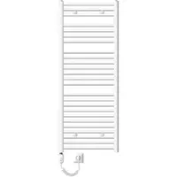 LuxeBath Elektrische badkamerradiator met verwarmingselement 1200W 600x1500 mm Wit gebogen met zijaansluiting