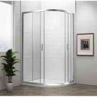Gelco Akce - Kwartronde douchewand 900x900 mm, BRICK-glas