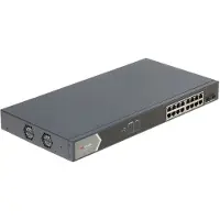 Hikvision DS-3E1518P-EI, 18 poorts smart switch met 16 x PoE, 1000Mb/Gigabit