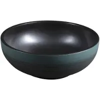 Sapho Priori Keramische waskom Ø41cm, zwart/groen