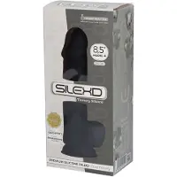 Silexd - Realistische Dildo - 20,5 x 5 cm - Zwart
