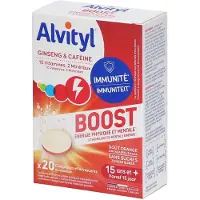 Alvityl Boost | Ginseng en Cafeïne | Energie 20 St Bruistabletten