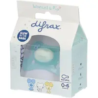 Difrax Fopspeen Natural 0-6 mnd Woezel & Pip 1 stuk