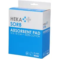 Heka absorberend verband (10 x 10 cm, 10 stuks)