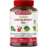SuperDiet Quatuor Circulation Organic 120 Capsules