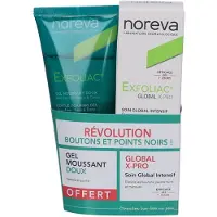 Noreva Exfoliac Global X-Pro Intensive Global Care 30 ml + Gratis Gentle Foaming Gel 100 ml