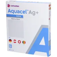 Aquacel AG+ Extra Hydrofiber Verband 15x15cm 5 St Verband(en)