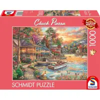 Schmidt - Legpuzzel - Oever in het avondgoud - Chuck Pinson - 1000 stukjes - Volwassenen - vanaf 12 jaar