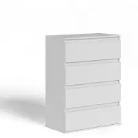 Vicco Claus Ladekast – 74 x 99.6 cm met 4 laden Wit