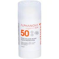 Alphanova sun Sun stick SPF50+ blanc bio