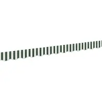 vidaXL vervangende markies volant Groen en Wit 230 x 20 cm Polyester