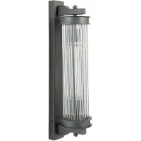 Signature Wandlamp glazen buis metaal grijs