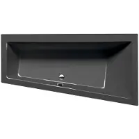 Polysan Andra R asymmetrisch bad 160x90x45cm, grijs