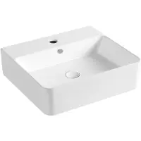 Bruckner Neasa Keramische wastafel 52x42cm, wit
