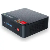 BEELINK AMD Ryzen 5 5560U (6 cores/12 threads, tot 4,0 GHz), SER5 Mini-computer, Windows 11 Pro, 16GB DDR4 RAM, 1TB M.2 NVME SSD, ondersteuning voor drie beeldschermen, HDMI/DP, USB-C, WiFi 6, Bluetooth 5.2