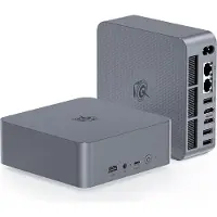 BEELINK Mini-pc, AMD Ryzen 7 5700U (tot 4,3 GHz) 8 cores/16 threads, mini-computer met 16 GB DDR4 RAM, 500 GB NVMe SSD, mini-desktopcomputer met 4K-ondersteuning bij 60 Hz