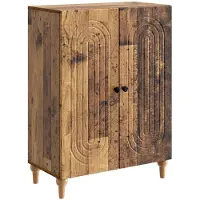vidaXL Dressoir Oud hout 66 x 34,5 x 90 cm Bewerkt hout