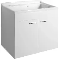 Hak Uitstortgootsteen kast 78x70x48cm, wit
