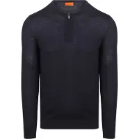 Suitable Crew Zip Merino Navy