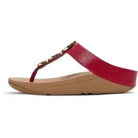 FitFlop Halo bead-circle metallic toe-post sandals