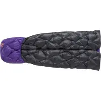 Big Agnes - Fly Creek UL Zip Quilt - Donzen slaapzak Long - Bodysize: 198 cm, asphalt /purper