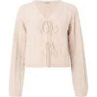 JDY Gebreid vest 'JDYSIGRID' taupe