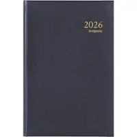 Brepols Saturnus Luxe Lima Agenda 2027 A5 1 Dag per pagina Duits, Engels, Frans, Nederlands Blauw