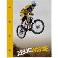 OEM certificaatmap met boekschroeven uitbreidbaar voor kinderen tieners volwassenen meisjes jongens studenten (downhill mountainbike)
