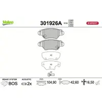 Valeo 301926A Remblokken