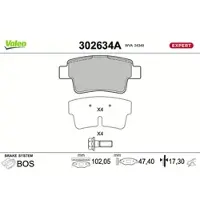 Valeo 302634A Remblokken