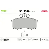 Valeo 301406A Remblokken