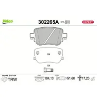 Valeo 302265A Remblokken