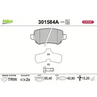 Valeo 301584A Remblokken